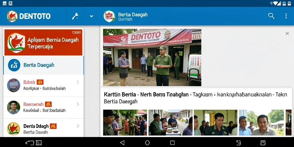 Tampilan antarmuka utama aplikasi DENTOTO yang informatif.