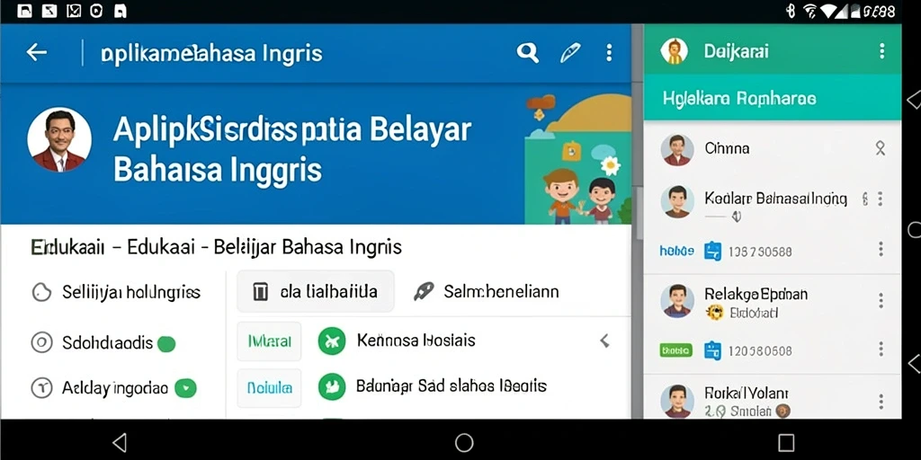 Screenshot utama aplikasi Belajar Bahasa Inggris ID6788 dengan antarmuka yang menarik.