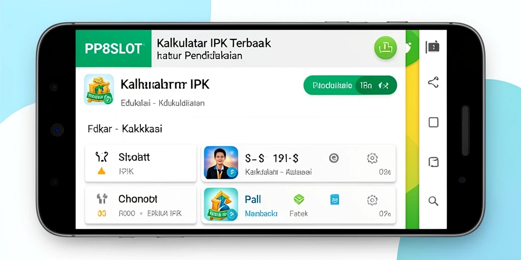 Tampilan antarmuka Kalkulator IPK yang sederhana dan informatif.