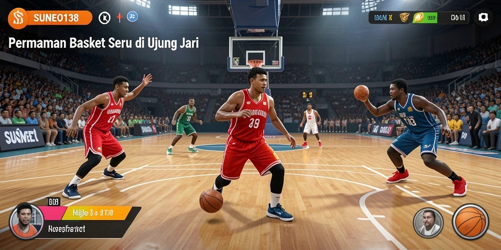 Screenshot SUNEO138 menampilkan pemain basket dalam aksi mendebarkan.
