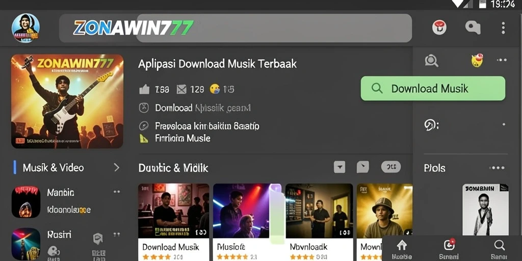 Antarmuka ZONAWIN777 dengan tampilan sederhana dan fungsional.